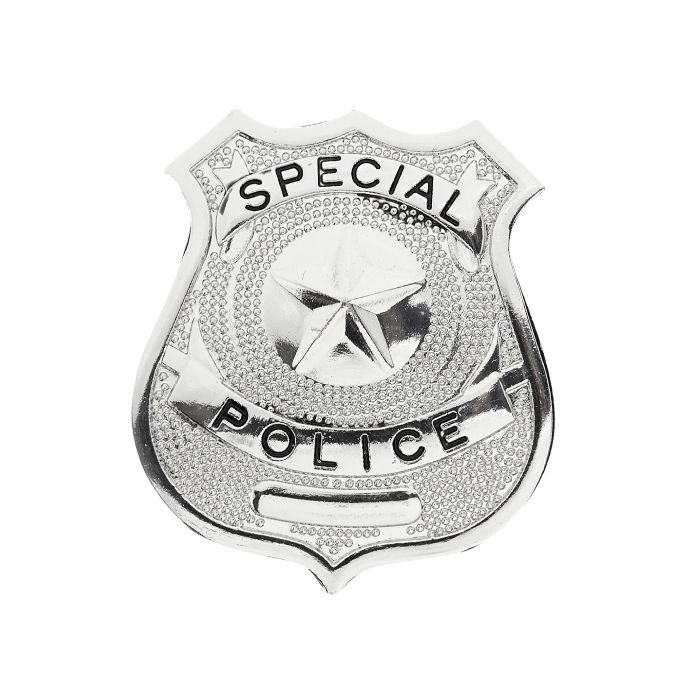 Polizeischild Metall