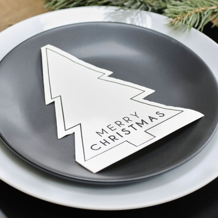 Weihnachtsbaumservietten Merry Christmas 16x - 3x24,8 cm