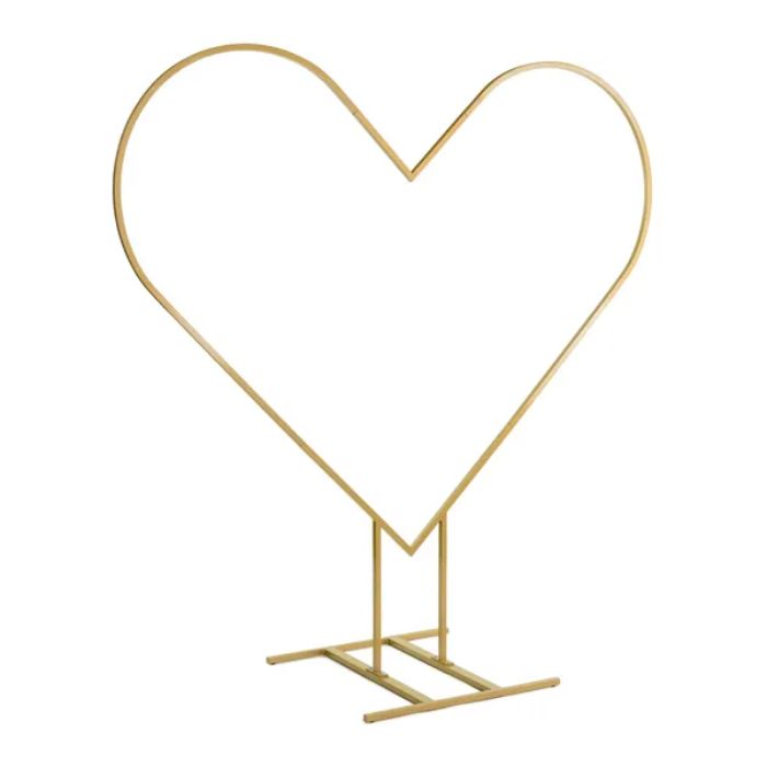 Herzförmiges Hintergrundstativ 2 m gold