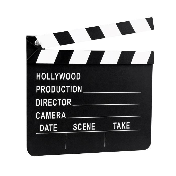Hollywood Filmklapptisch - 20x18 cm