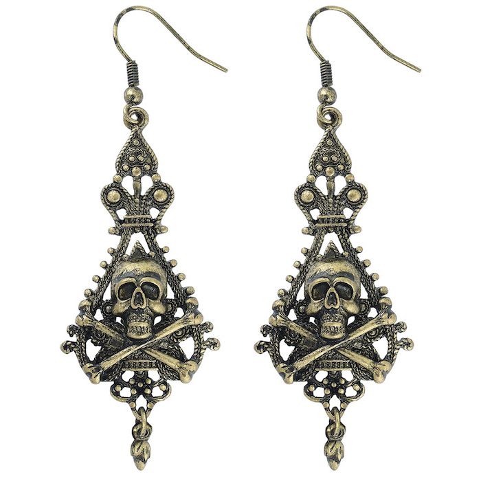 Kranis Piratenskelett-Ohrringe Set