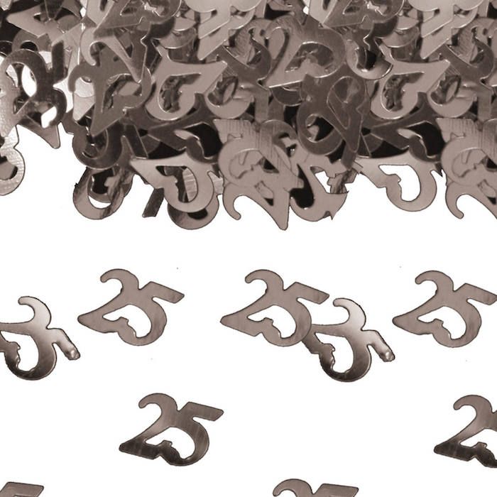 25 Jahre Konfetti Silber - 14 g