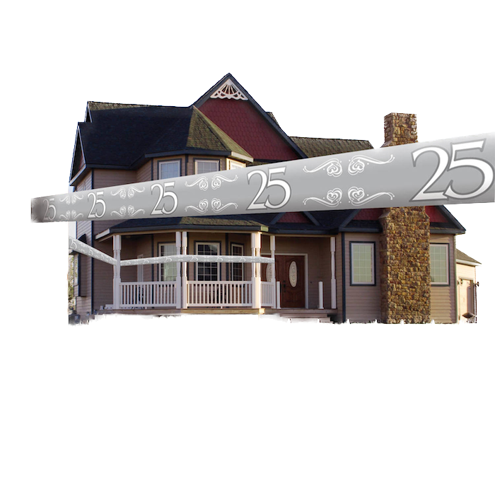 25 Jahre Jubiläumsband Silber - 15 m