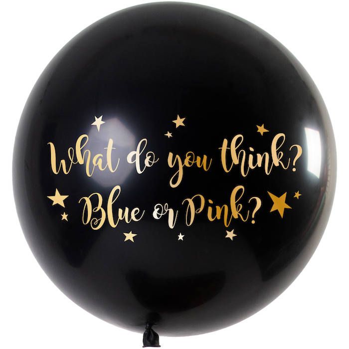 Gender Reveal Metallic Ballon Mädchen - 90 cm