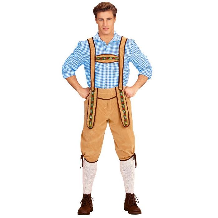 Tyroler Lederhosen Hose beige