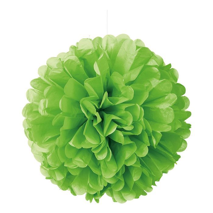 Neon grüner Pompom - 30 cm
