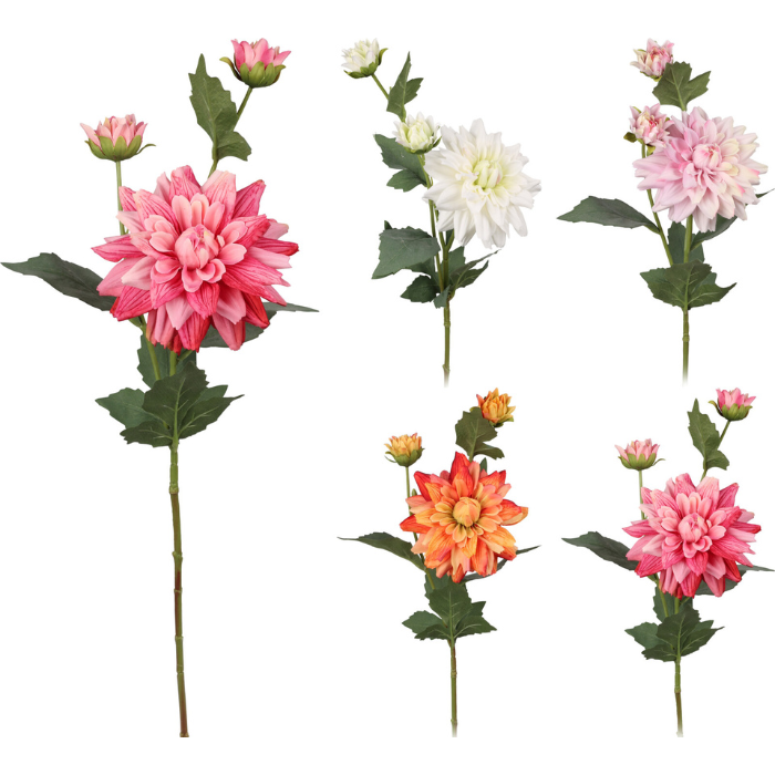 Künstliche Dahlie auf Stil 20 cm 