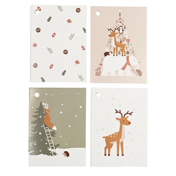 Geschenkanhänger mit Weihnachtsmotiven 16x Die alte Apotheke