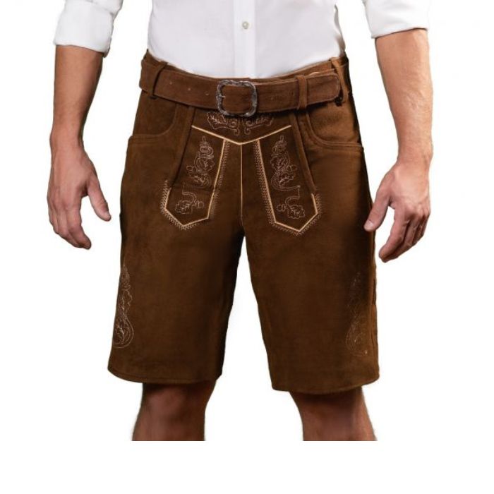 Tyroler Lederhosen Brixental kurz braun 
