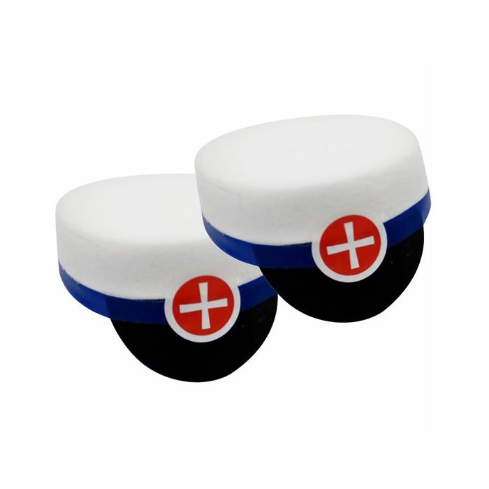 Blaue Studentenhüte 2x - 8cm