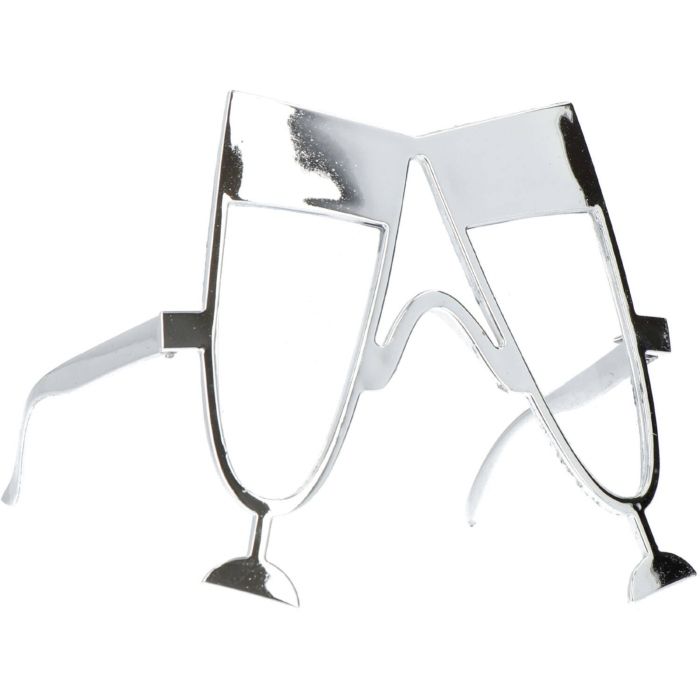 Sjove sølv champagne briller