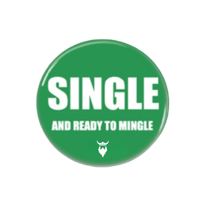 Ampelparty Single Badges grün 10x - 58 mm