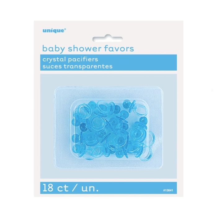 Mini-Schnuller aus Kunststoff Tischdekoration blau 18x