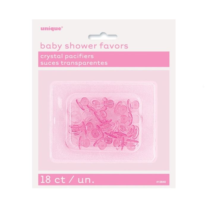 Mini-Schnuller aus Kunststoff Tischdekoration pink 18x