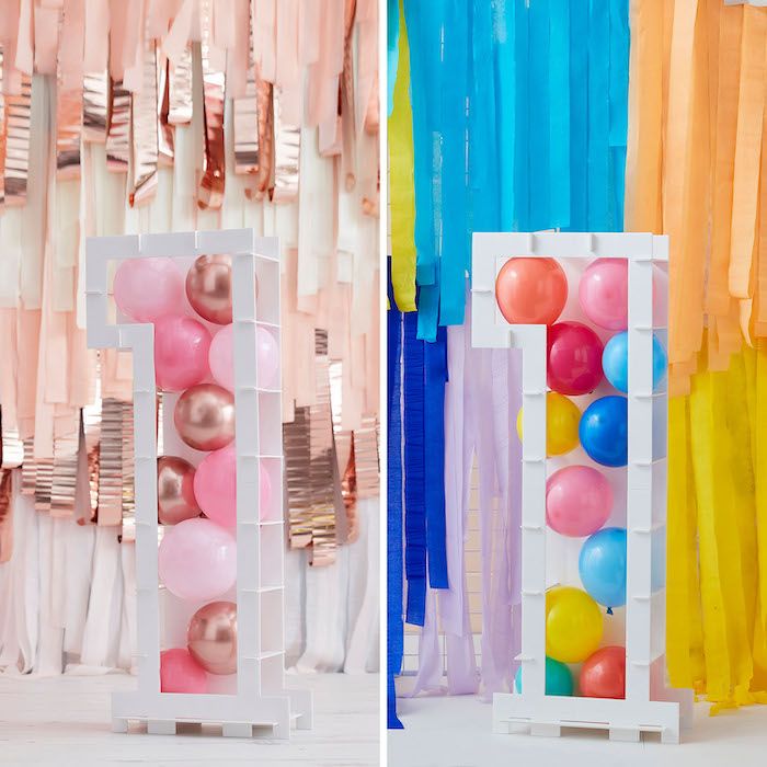 Luftballon Zahlenrahmen - 1