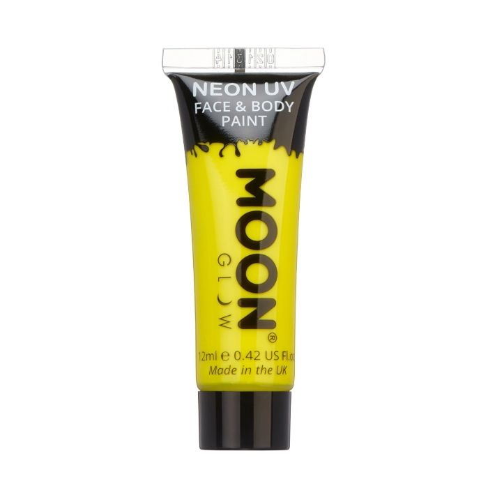 Intensive Neon-UV-Gesichts- und Körperfarbe 12 ml Moon Creations Gelb