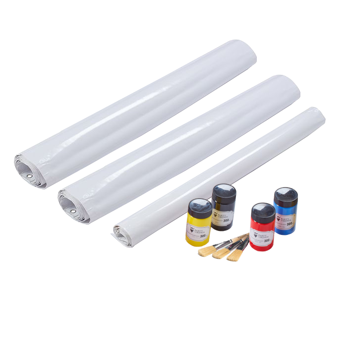 Banner Paket, klein - 3 Stk. Banner + 1 Stk. Malerset