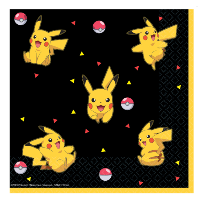 Pokemon servietter 16x - 33x33 cm