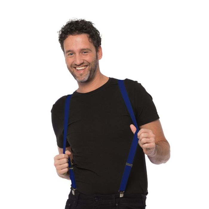 Blaue Hosenträger in Einheitsgröße unisex