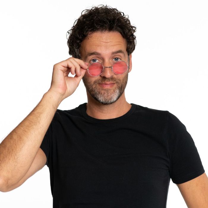 Runde Lennon Sonnenbrillen pink