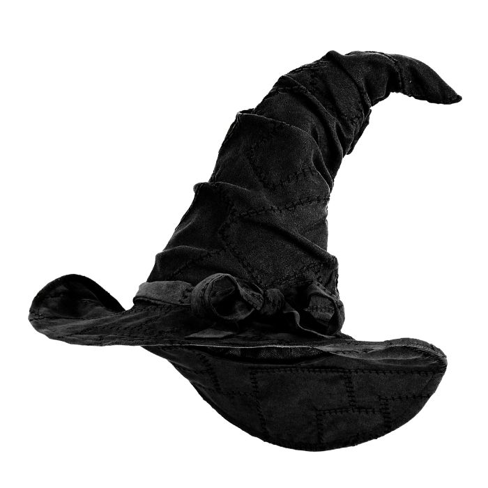 Zauberer Hexenhut Im Wildleder-Look Schwarz Unisex