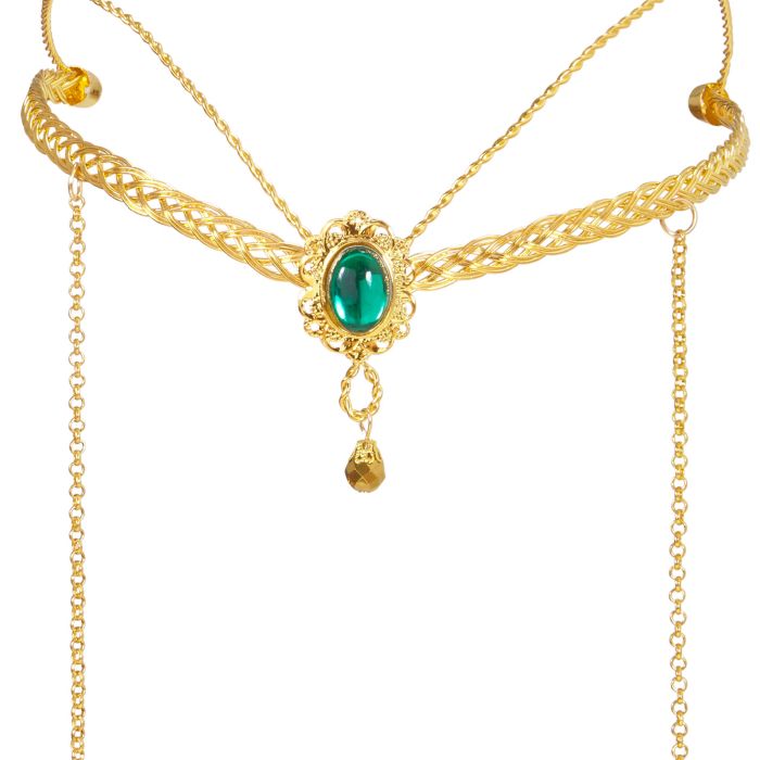 Fantasi alfe diadem pandebånd guld - onesize