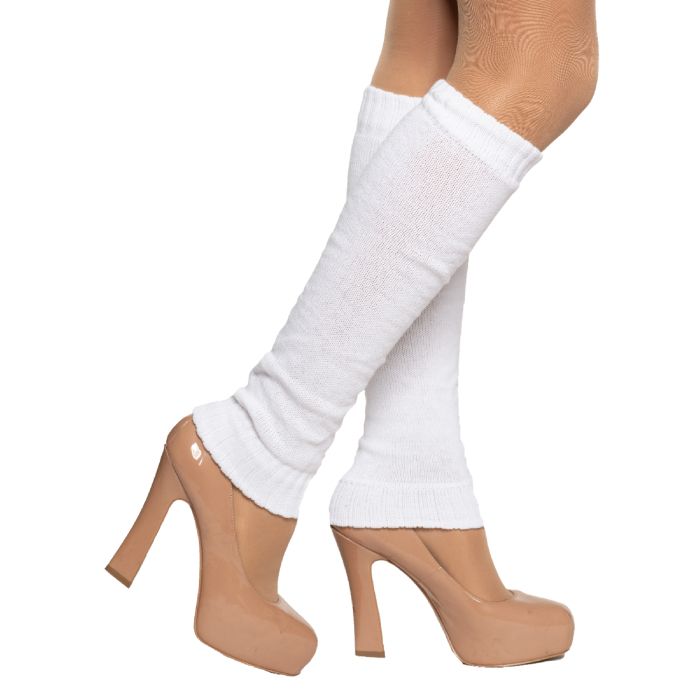 Beinstulpen für Frauen Einheitsgröße Weiß