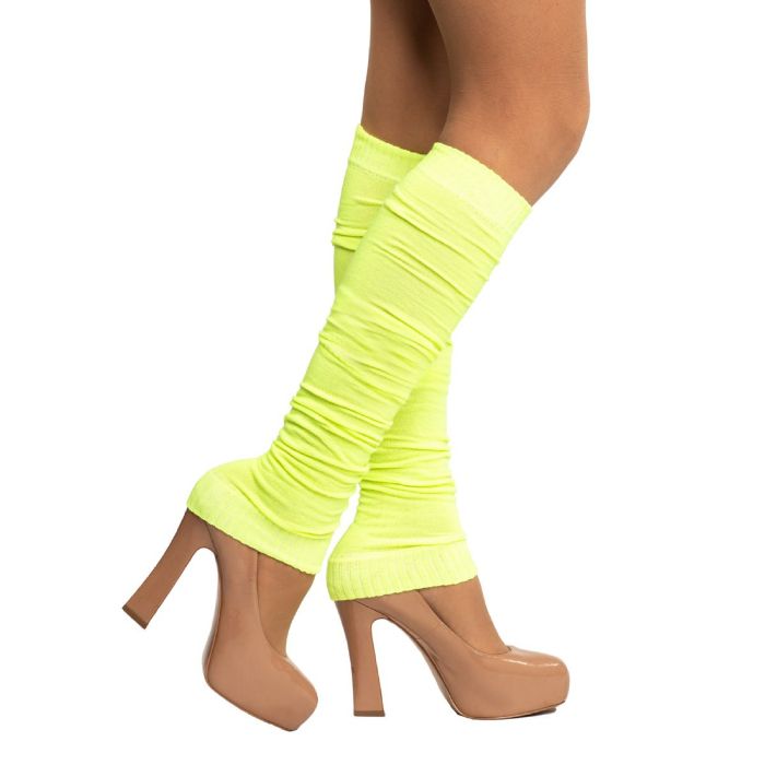 Beinstulpen für Frauen One-Size Neon Gelb