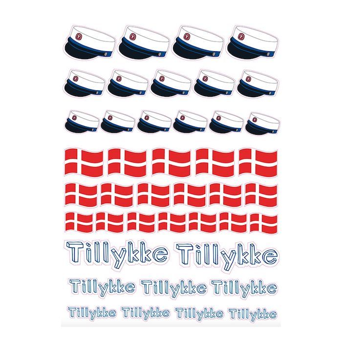 Studentenaufkleber Blau