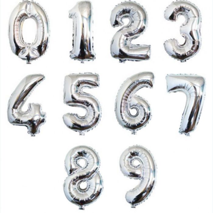 Tal Ballons Silber - 86 cm