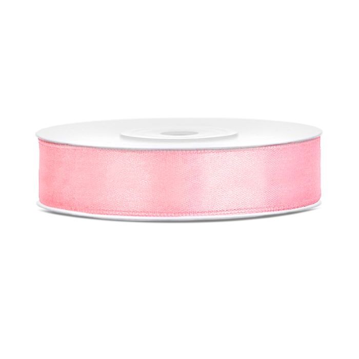 Rosa Satinband - 12 mm x 25 m