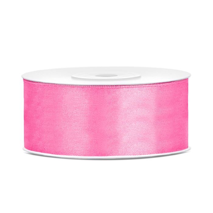 Pinke Satinband - 25 mm x 25 m