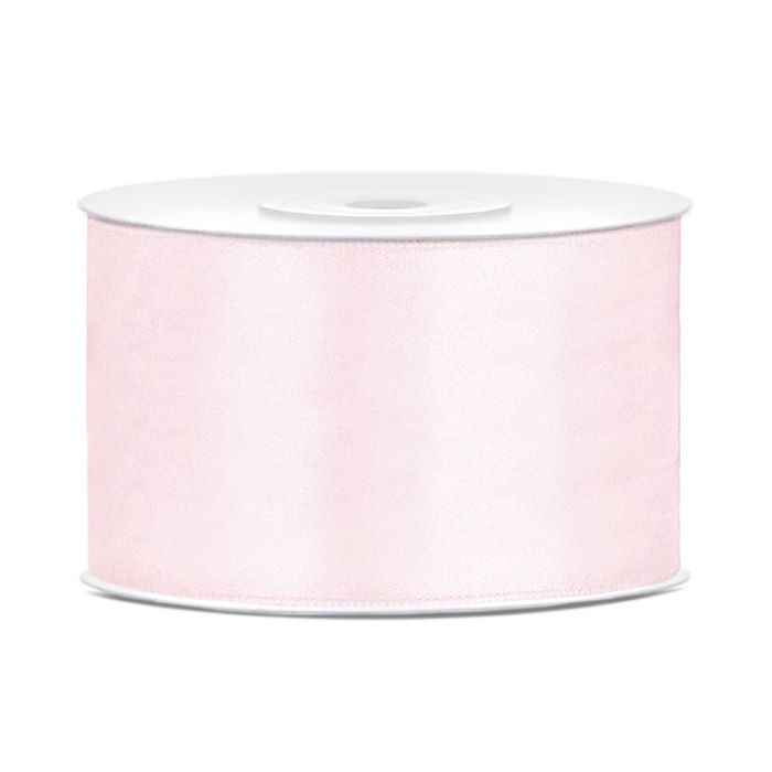 Pastell rosa Satinband - 38 mm x 25 m