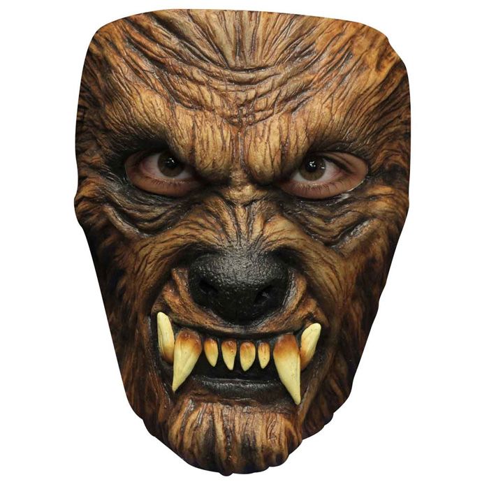 Uhyggelig halloween ulve maske - onesize