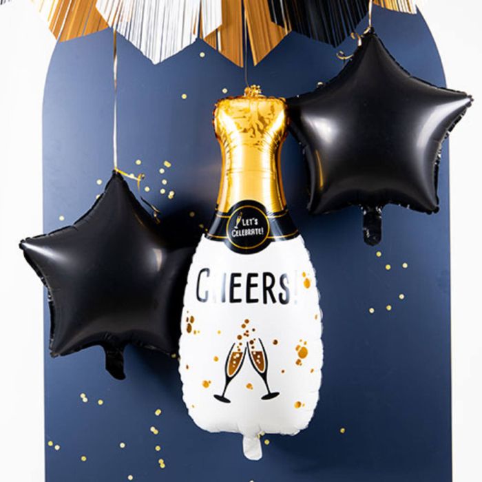 Champagnerflasche Folienballon 31x72 cm