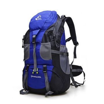 Rucksack 50 Liter blau und schwarz