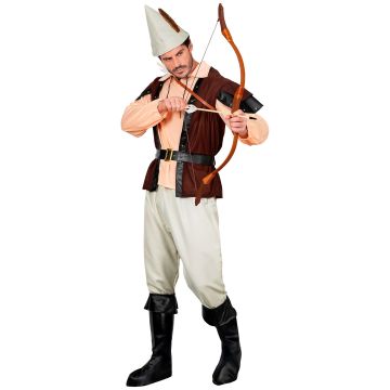 Robin Hood Kostüm mit Weste für Herren