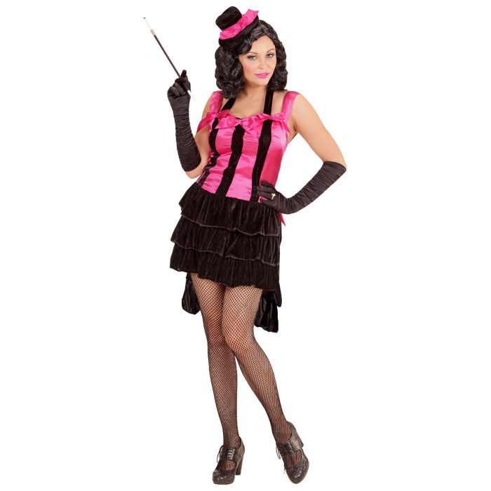 Burlesque Diva Kostüm mit Mini-Zylinderhut