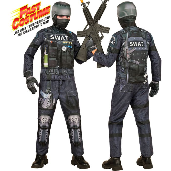 S.W.A.T. Kostüm für Kinder mit Druck