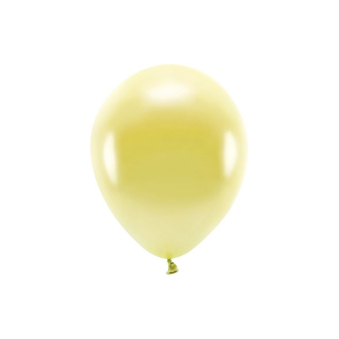 Metallic Hellgoldene Ballons 10x - 26 cm 