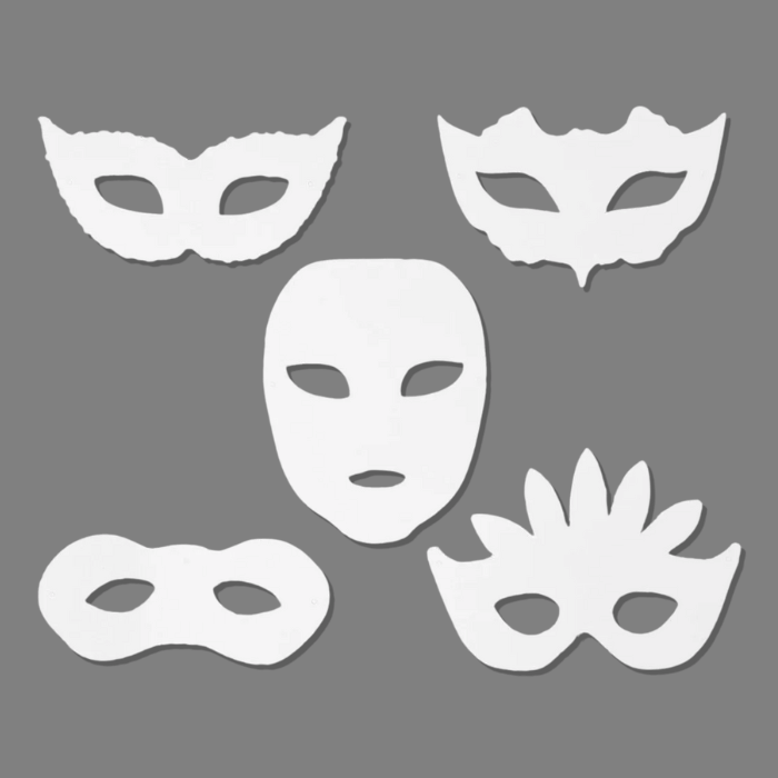 DIY Mal-Selbst-Masken 16x ass.