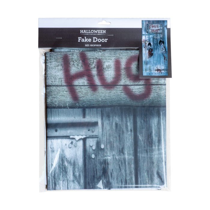 Halloween free hugs falscher Tür Aufkleber - 180x80 cm