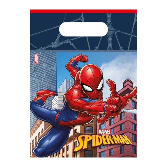 Spiderman Süßigkeitentüten 6x - 30 x 18 cm