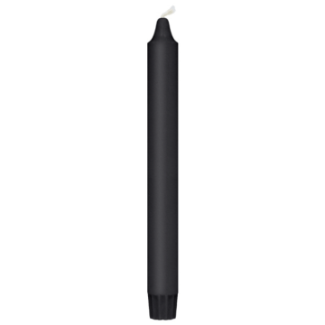 Teelicht schwarz 8x - 24 cm