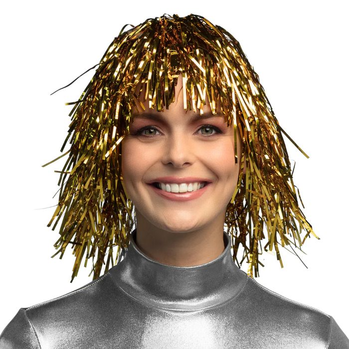 Perücke Gold Glitter