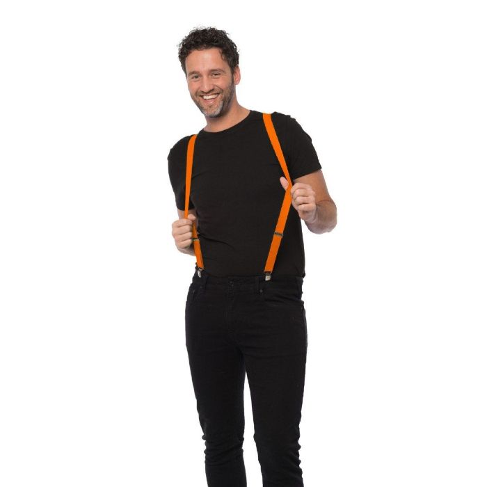 Hosenträger orange Einheitsgröße Unisex