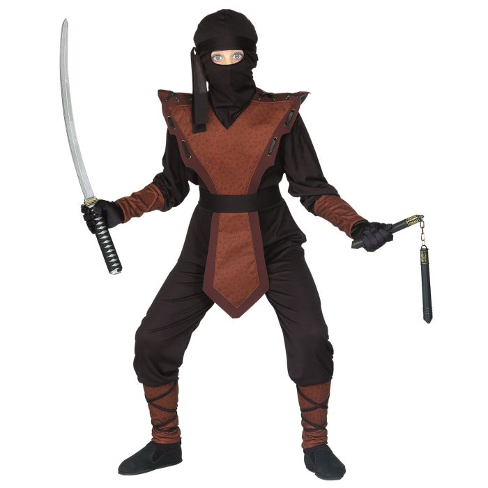 Cooles Ninjakostüm für Jungen in Einteiler