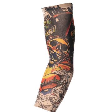 Mehrfarbiges Totenkopf-Tattoo-Ärmel