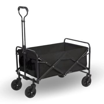 Faltbarer Transportwagen schwarz 60 kg - 71x47x48 cm