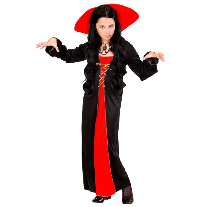 Vampirkleid für Mädchen mit Kragen